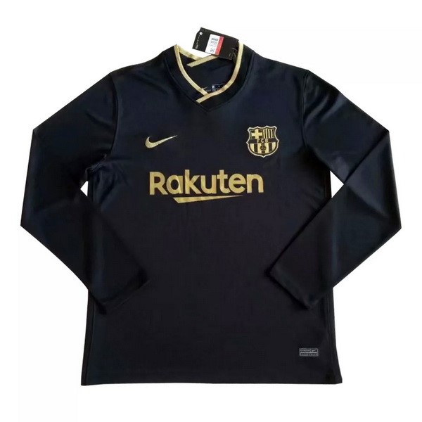 Tailandia Camiseta Barcelona Segunda Equipación ML 2020-2021 Negro